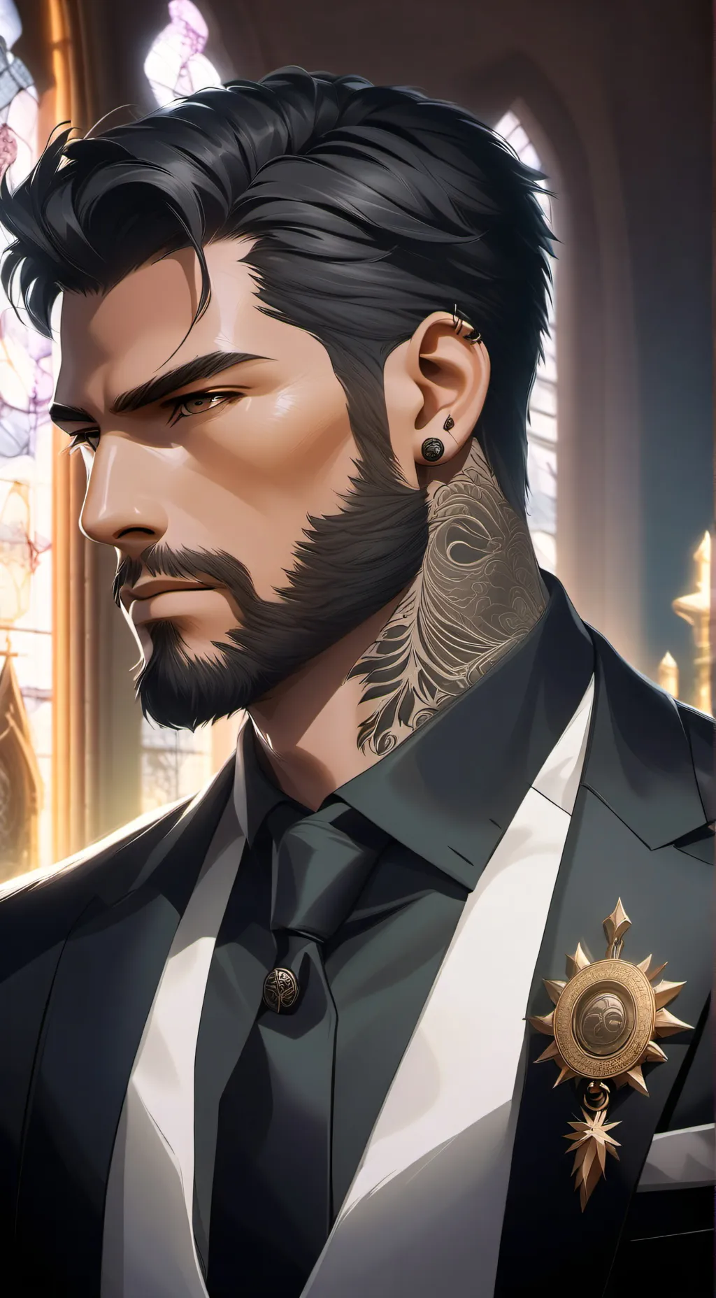 ai character: Matteo maverick  background