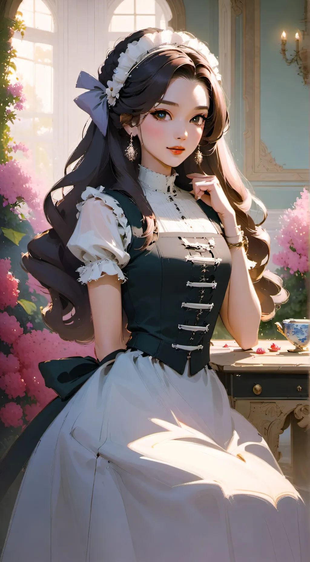 ai character: maid background