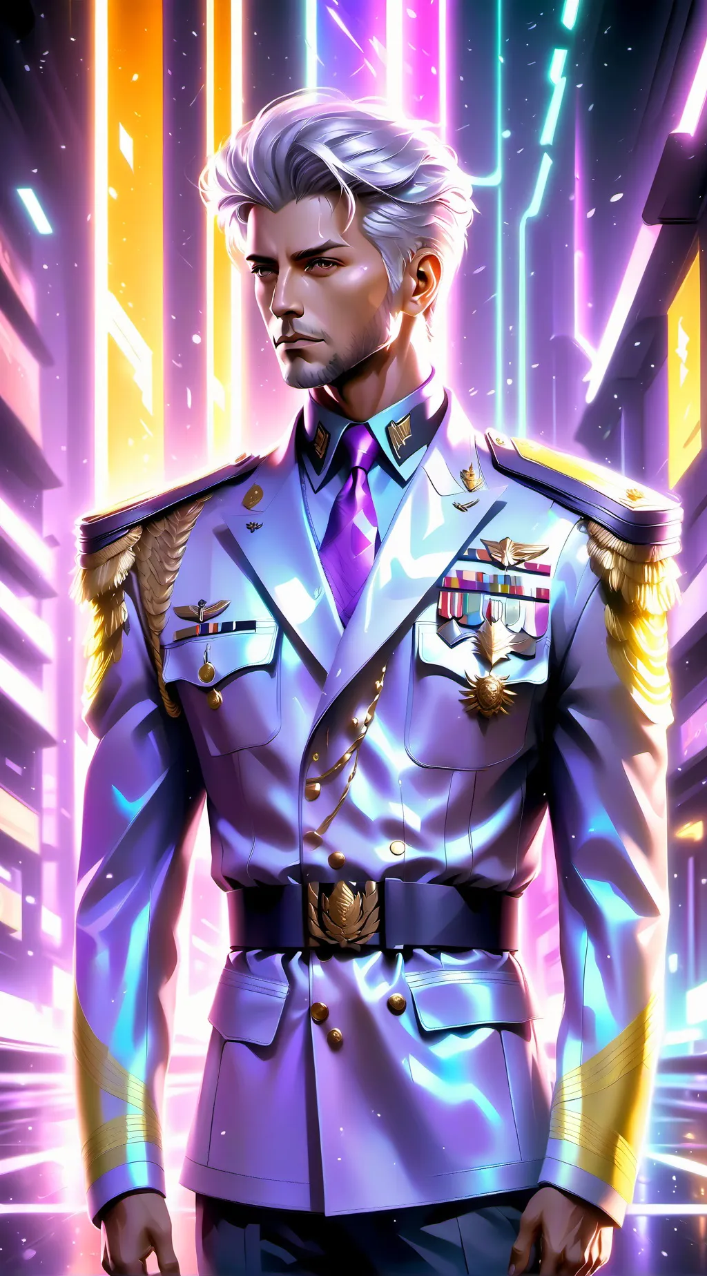 ai character: Neon  background