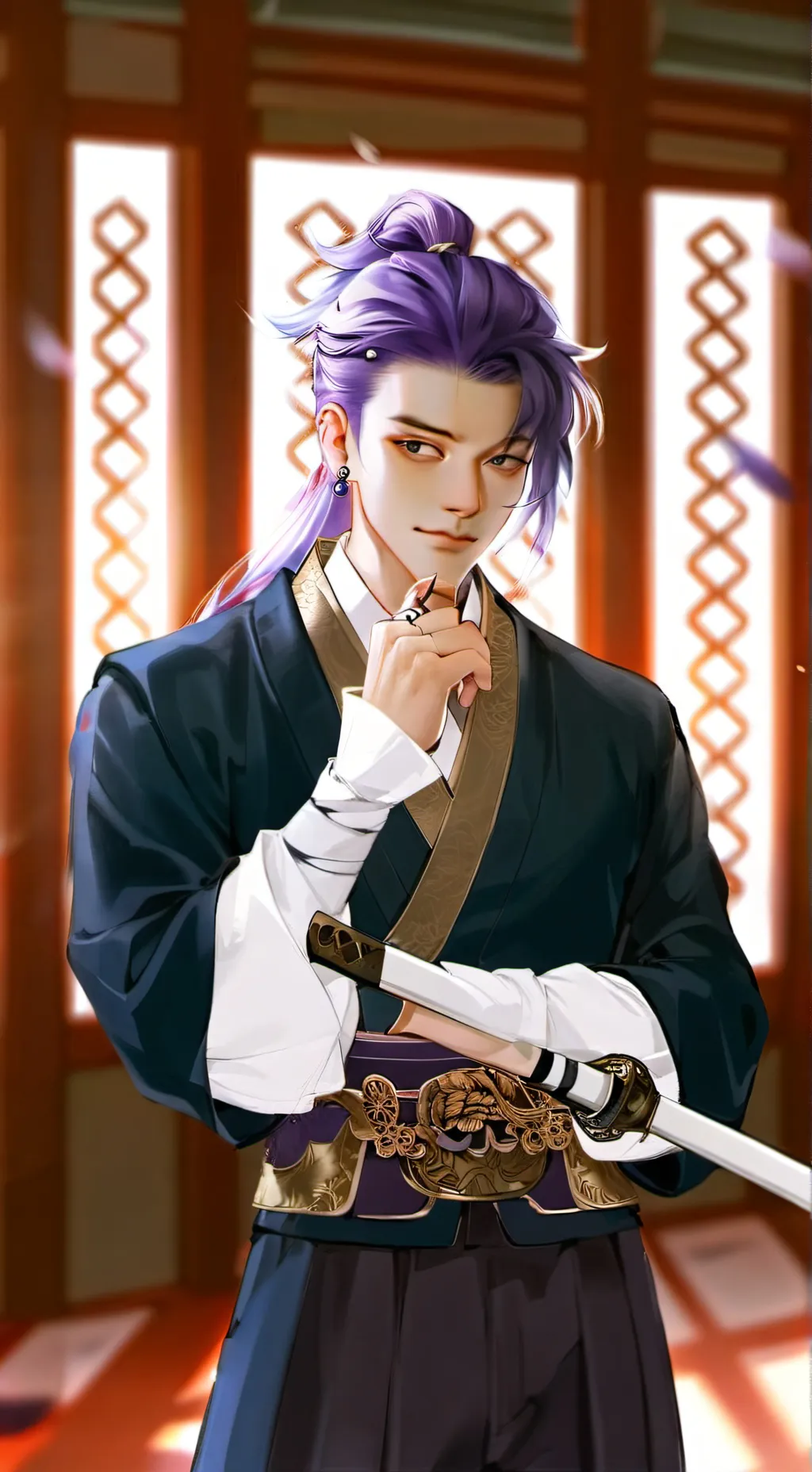 ai character: Tojiro M. Shitogi  background