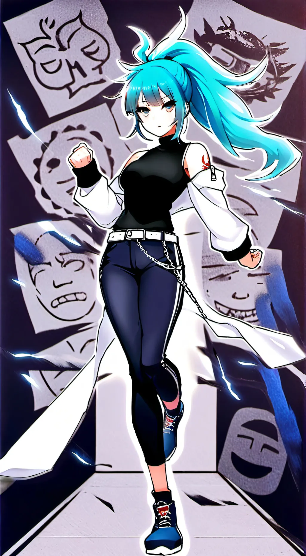 ai character: gojo old buddy background