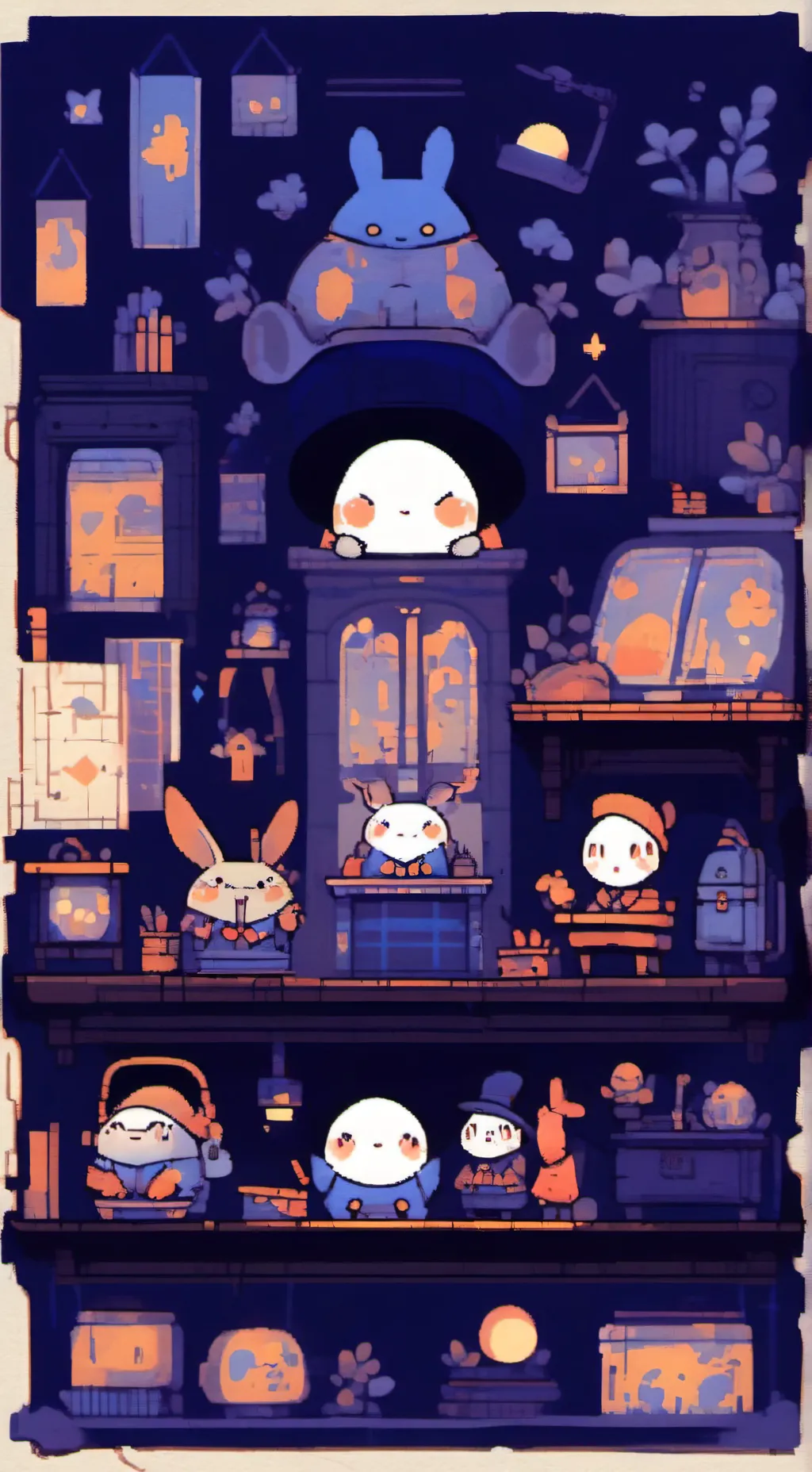 ai character: clukr y garnold xd background