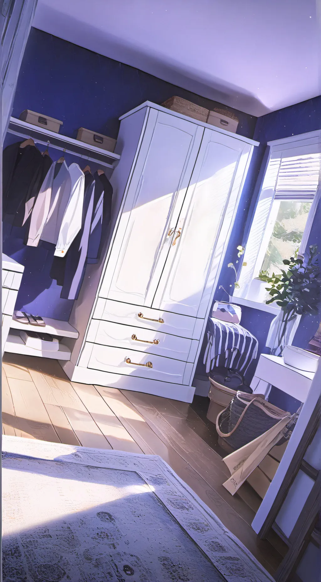 ai character: HH 7 min in heaven background