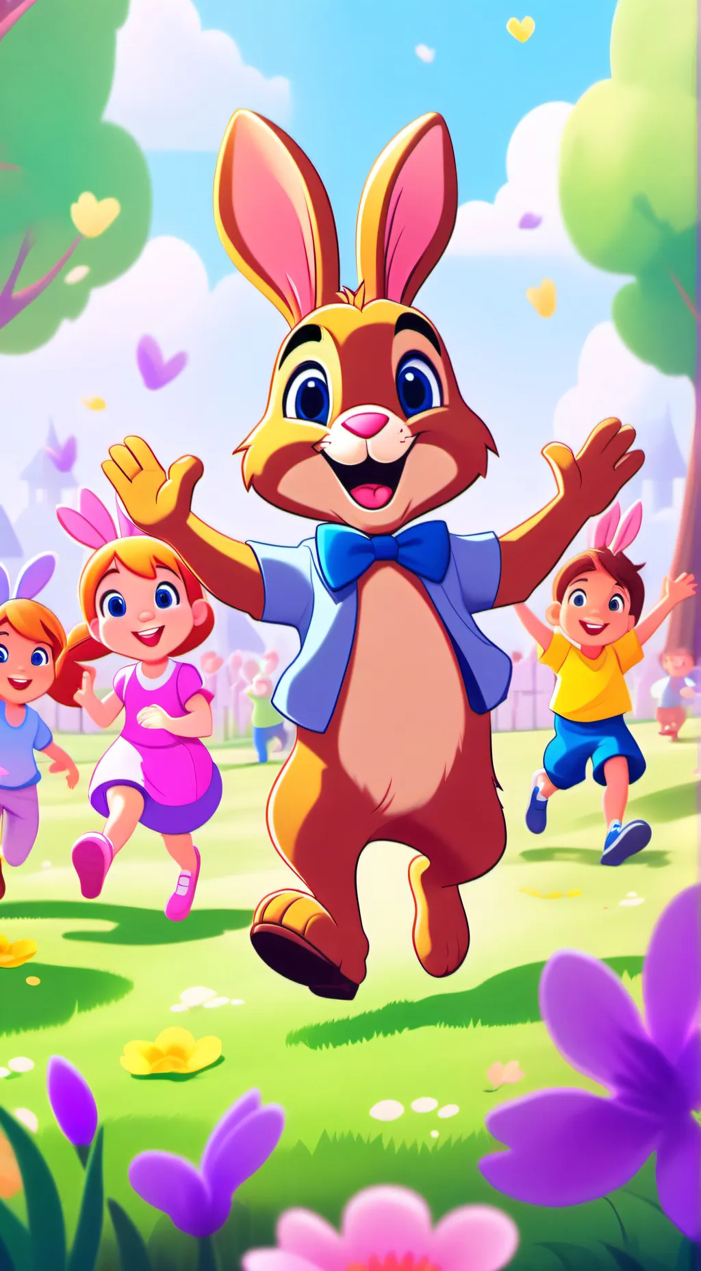 ai character: Easter Day background