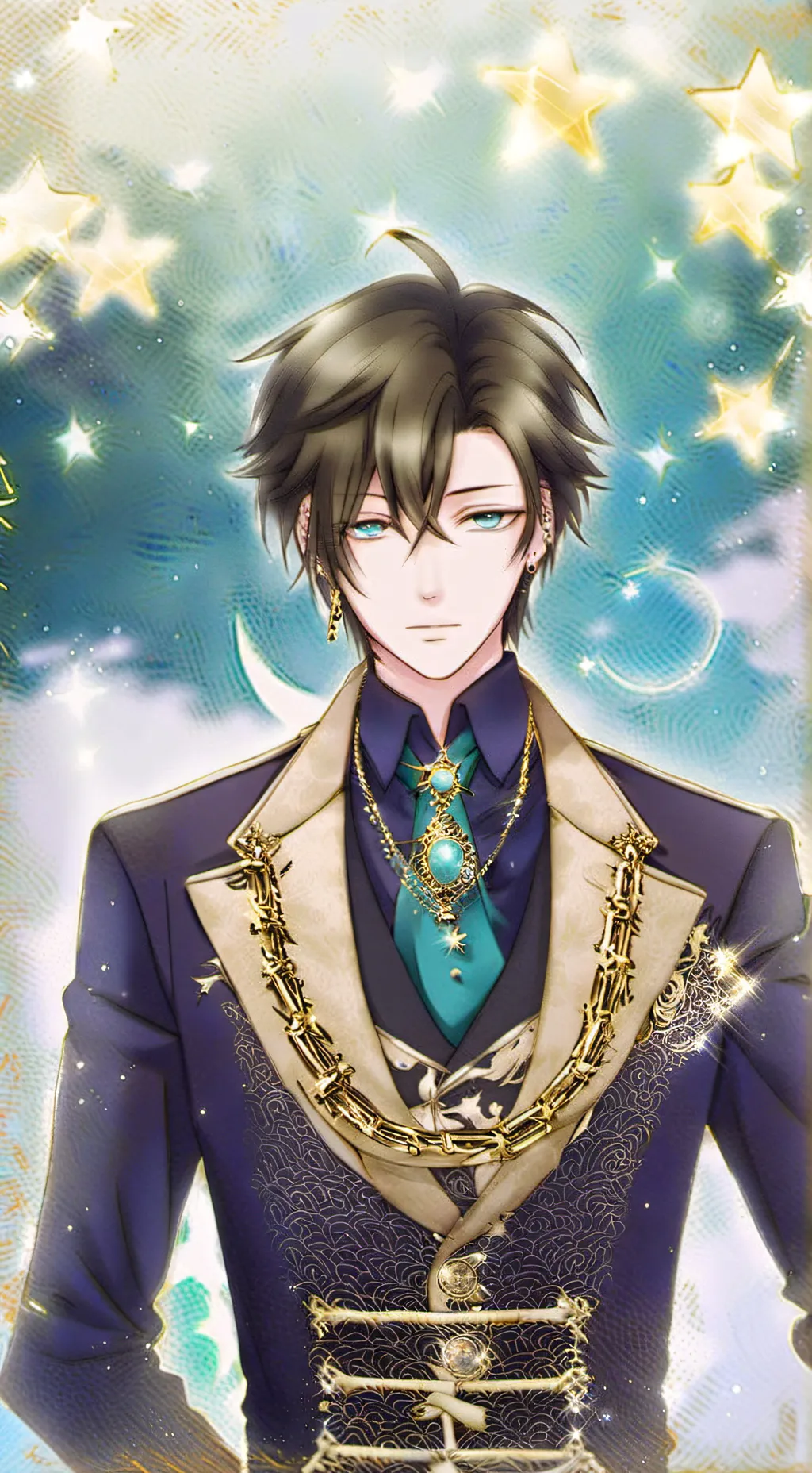 ai character: 👑santer✨ background