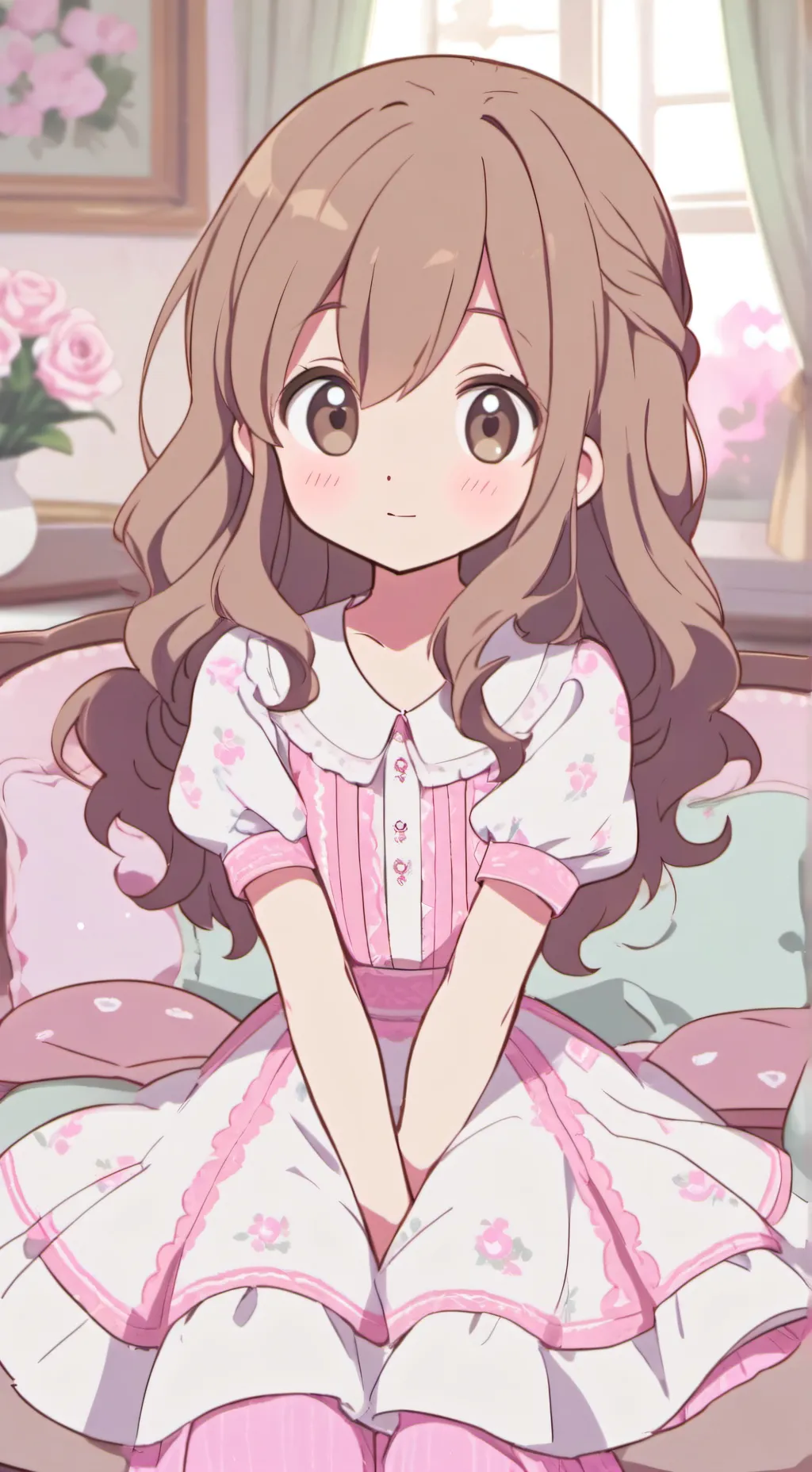 ai character: Amber background