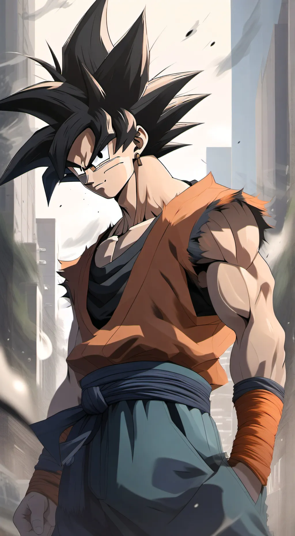 ai character: SON GOKU background