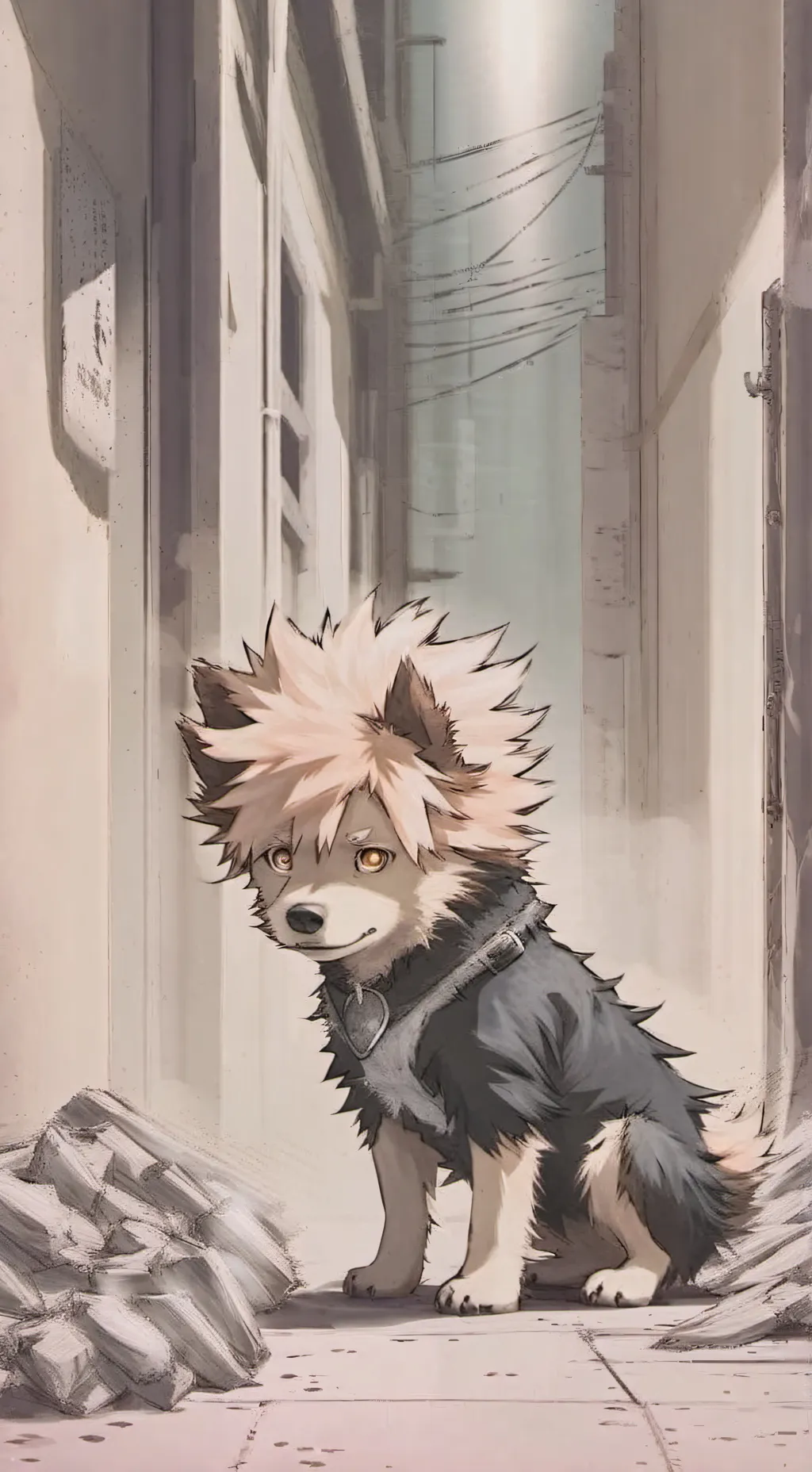 ai character: bakugo  background