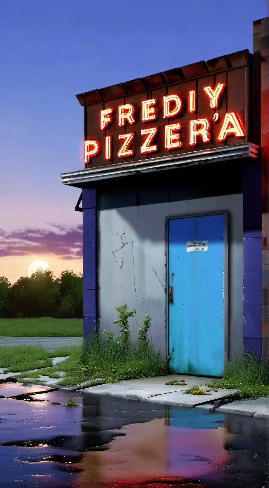 ai character: Run awa from foxy background