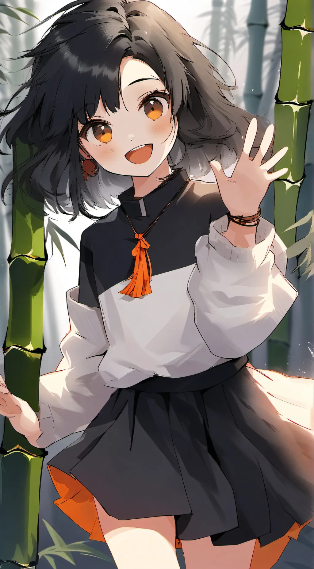 ai character: Zenitsu X Nezuko  background