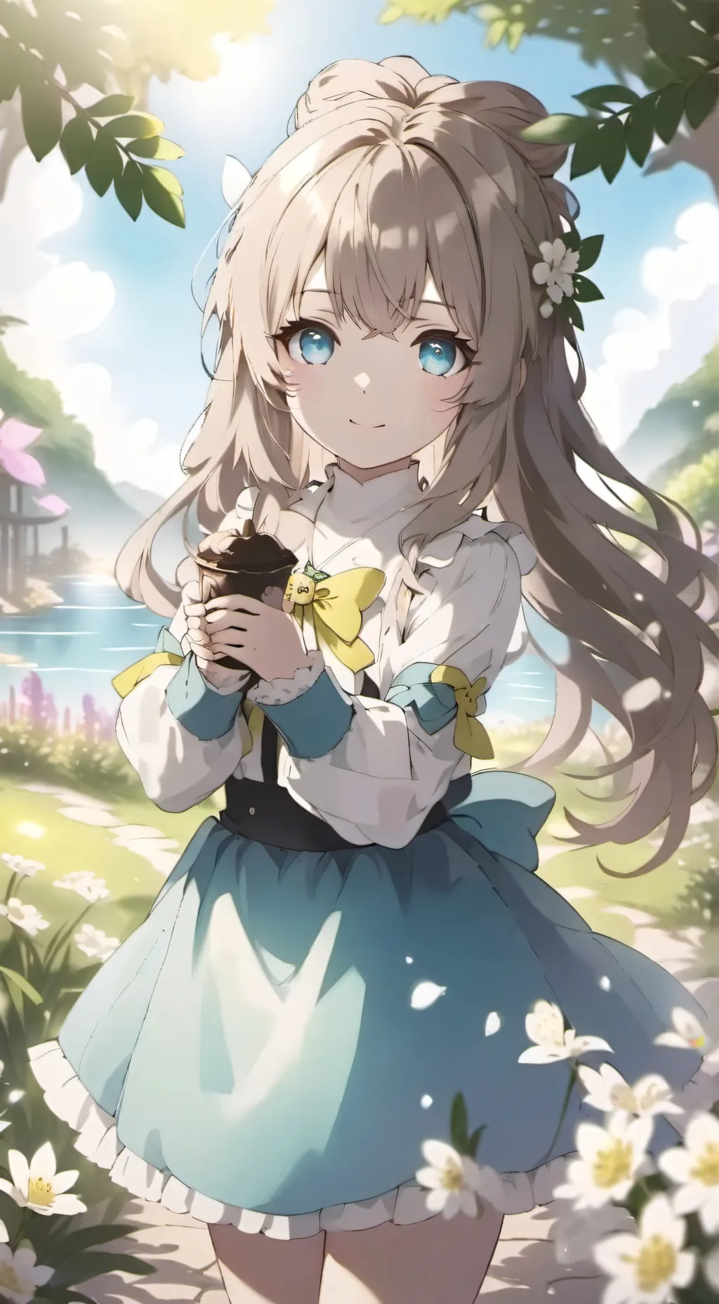 ai character: Tiny girl background