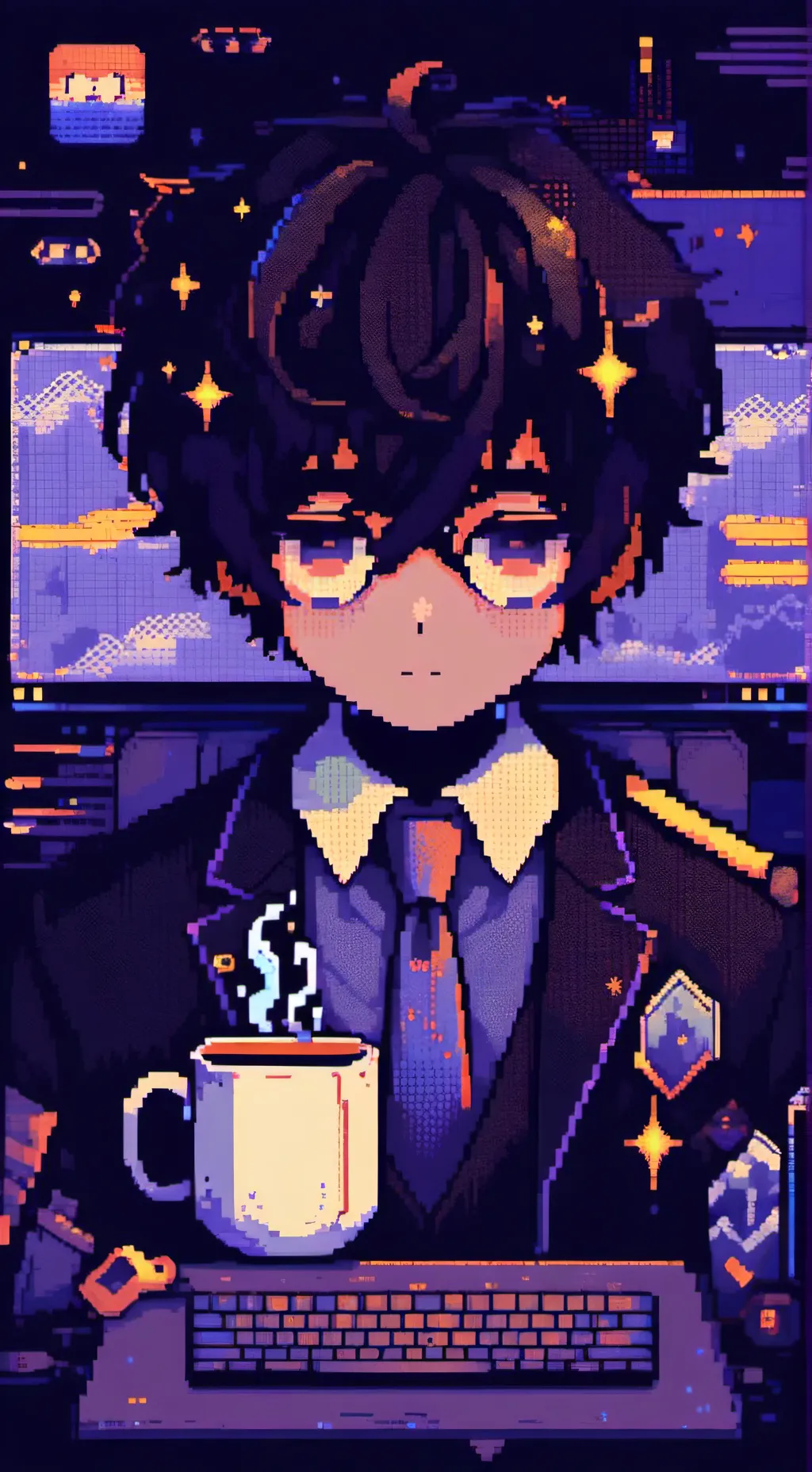 ai character: job simulator background