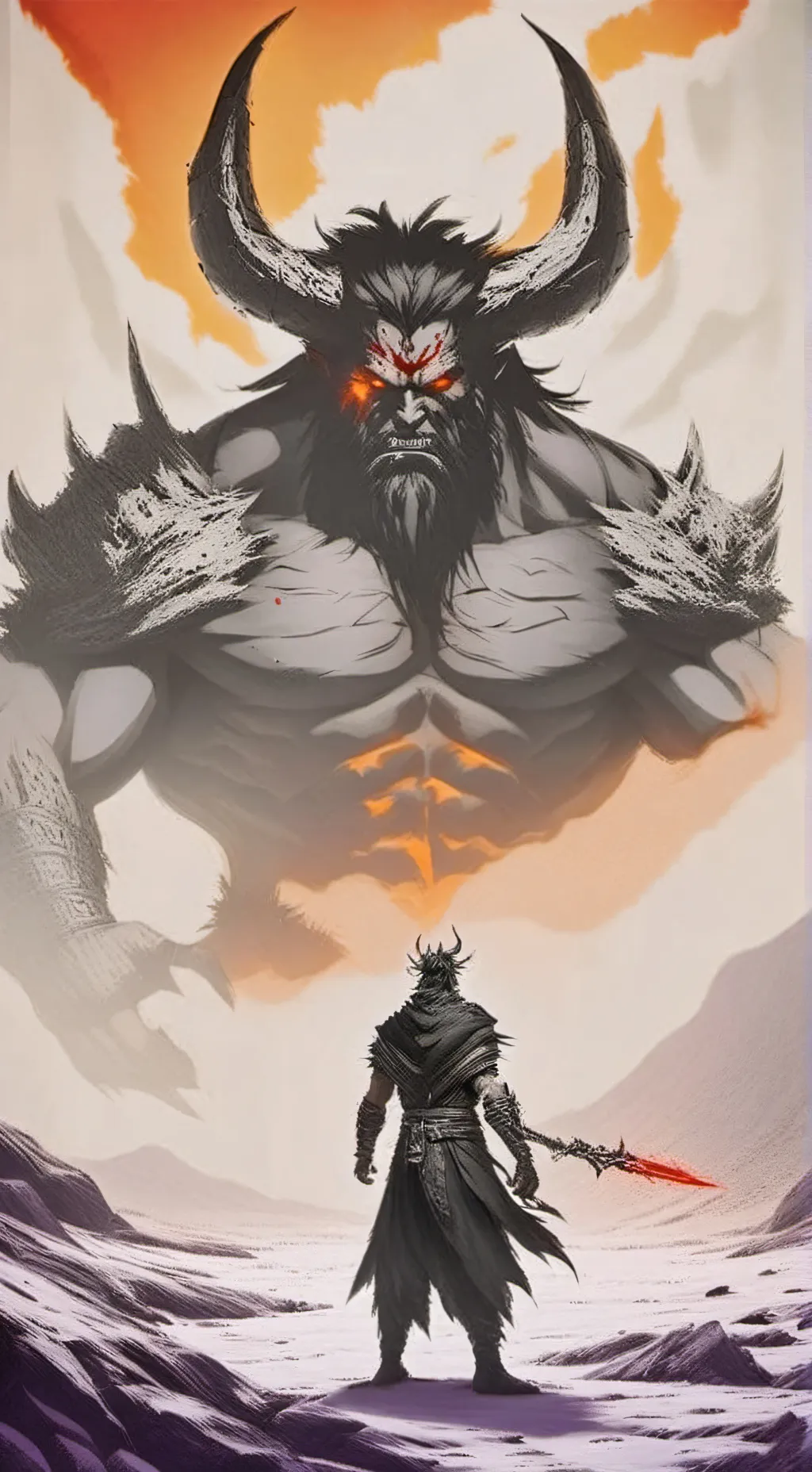 ai character: Demon king background