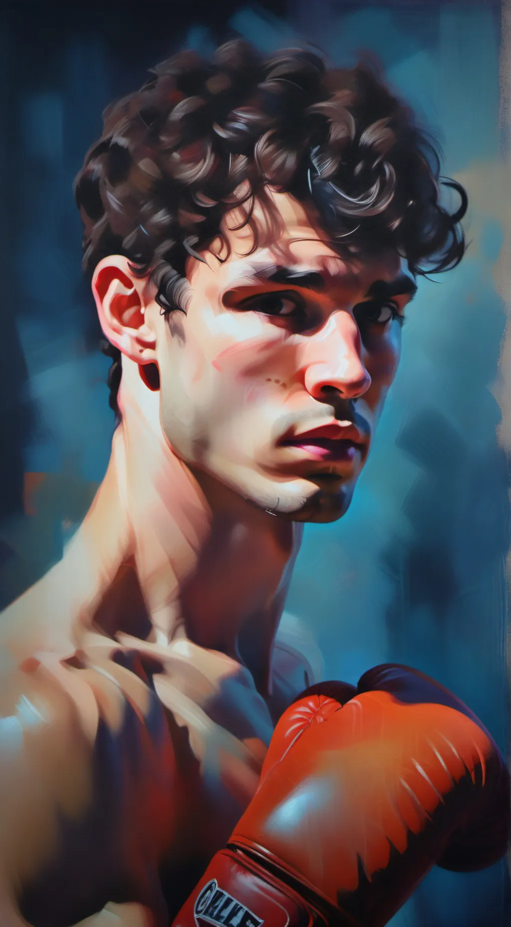 ai character: boxing mattheo  background