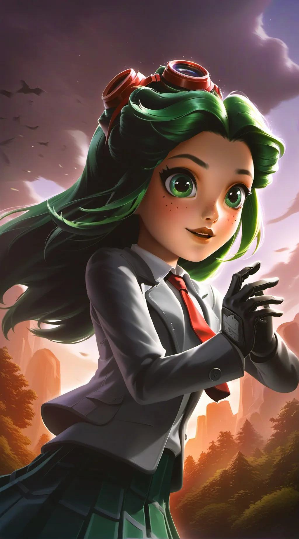 ai character: mha villan  tsu background