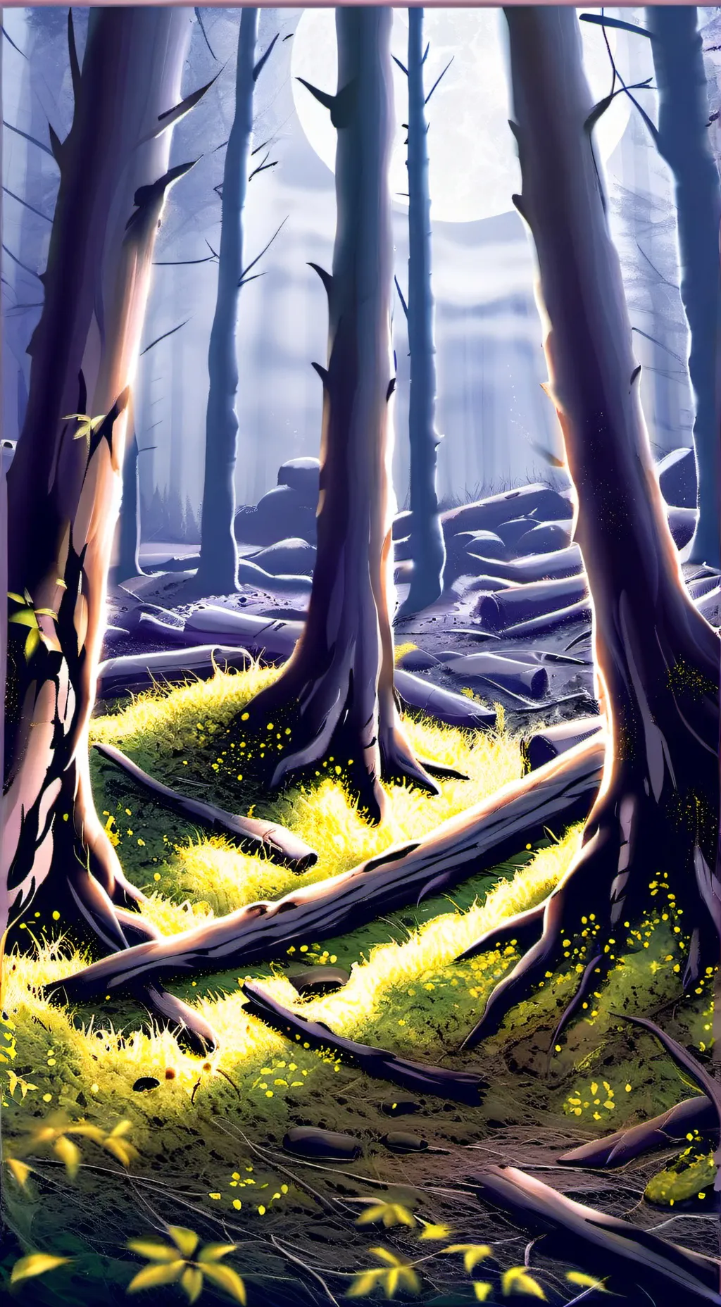 ai character: 99 noites na flor. background