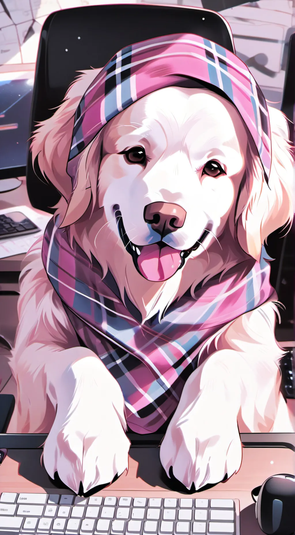 ai character: BitMoji background