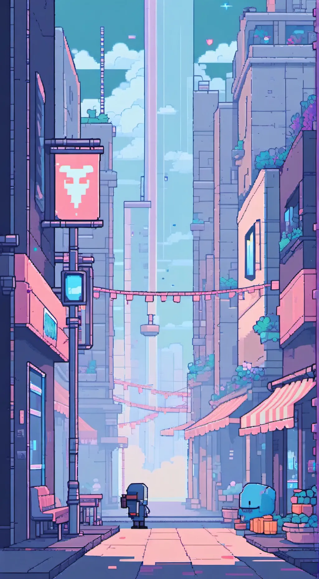 ai character: GIANT BFDI FF background