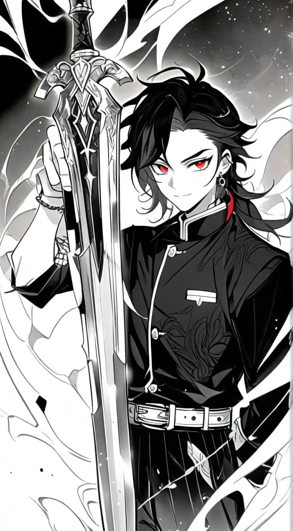 ai character: tanjiro  background