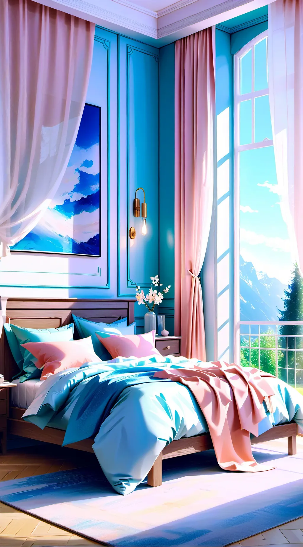 ai character: sleepover background