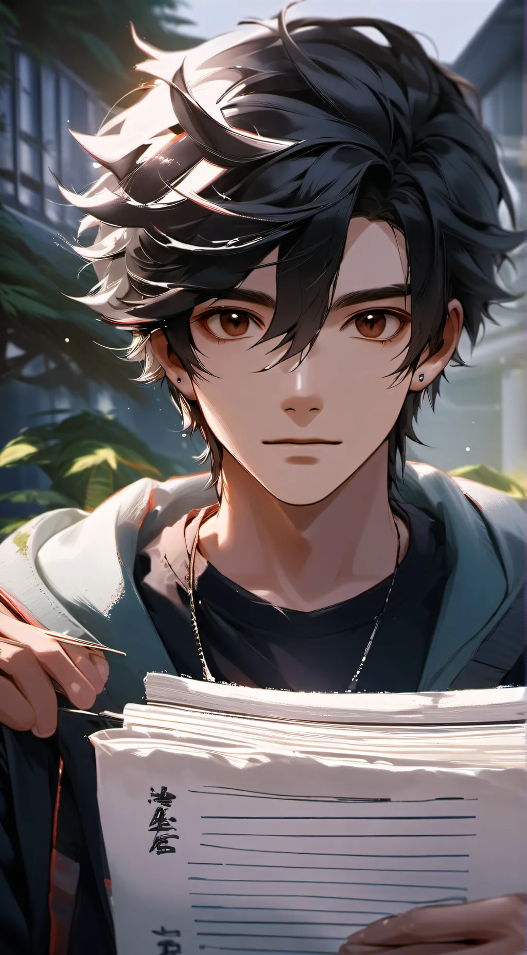 ai character: Damien background