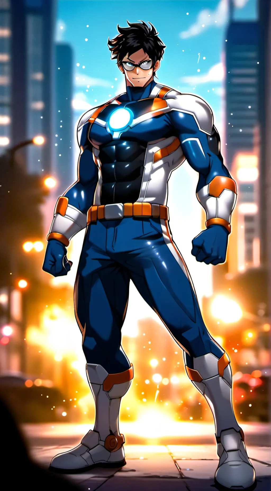 ai character: MHA villan ilda background