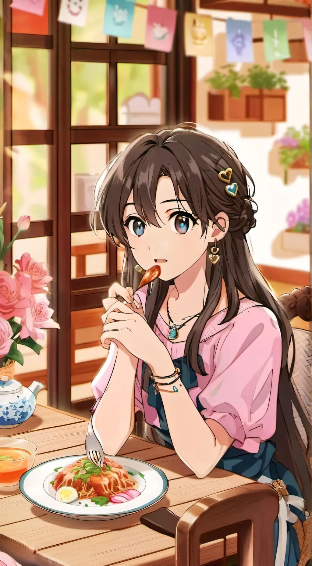 ai character: Mora background