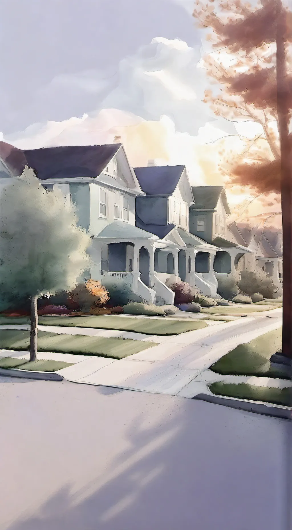 ai character: New york street background