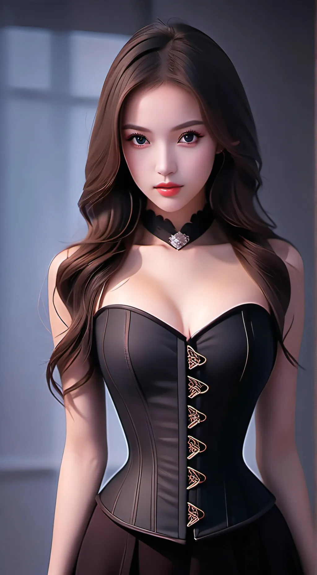 ai character: sus girl  background