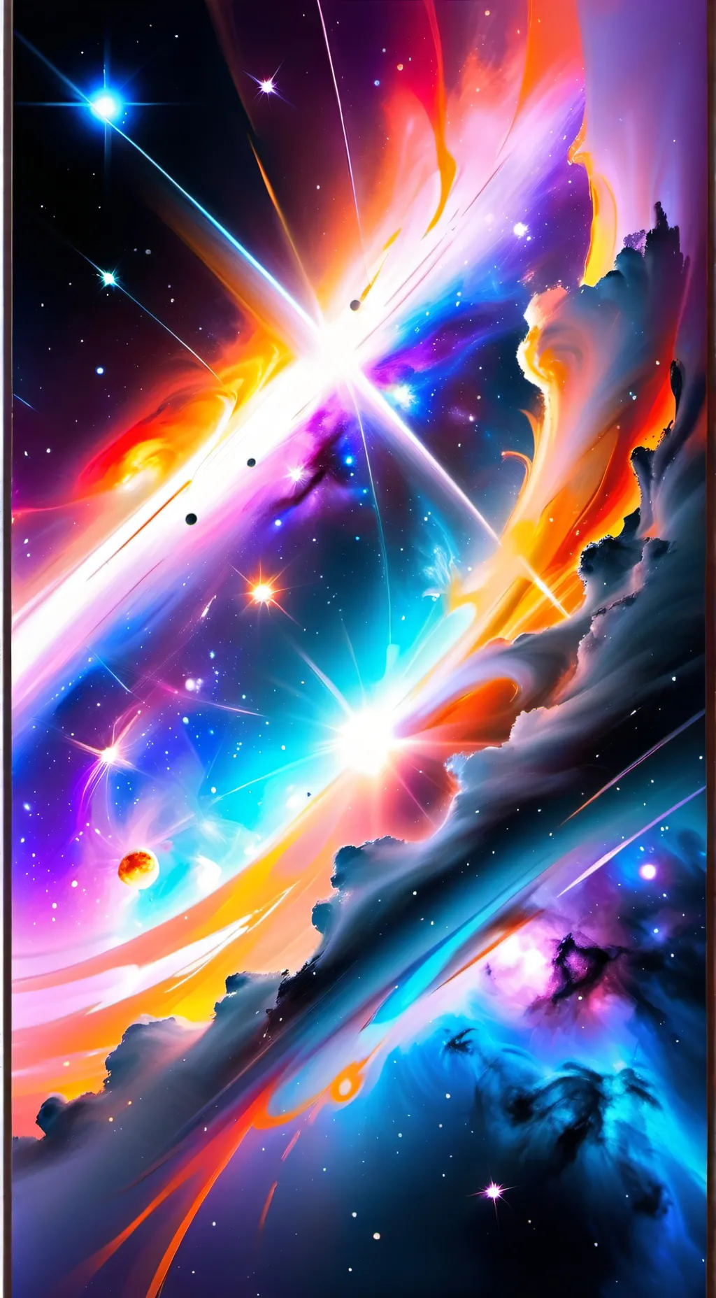 ai character: space  background