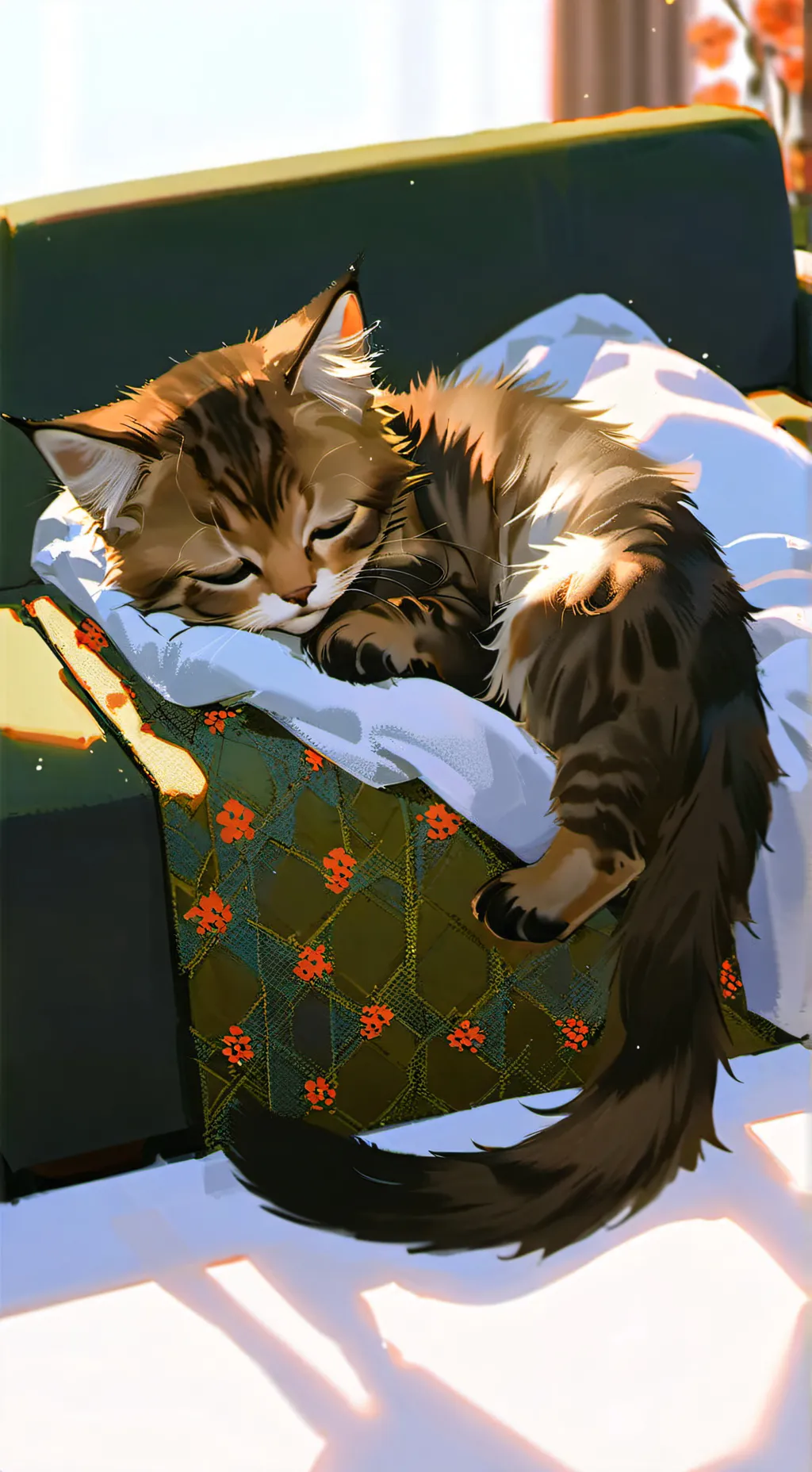 ai character: Brownie Cup background