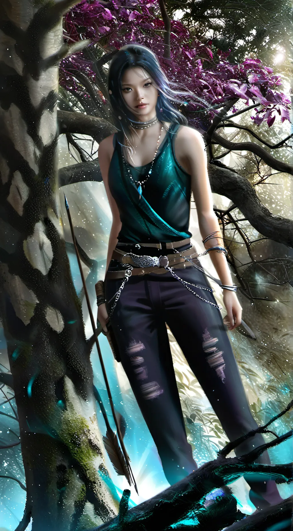 ai character: Adeline Mercury  background