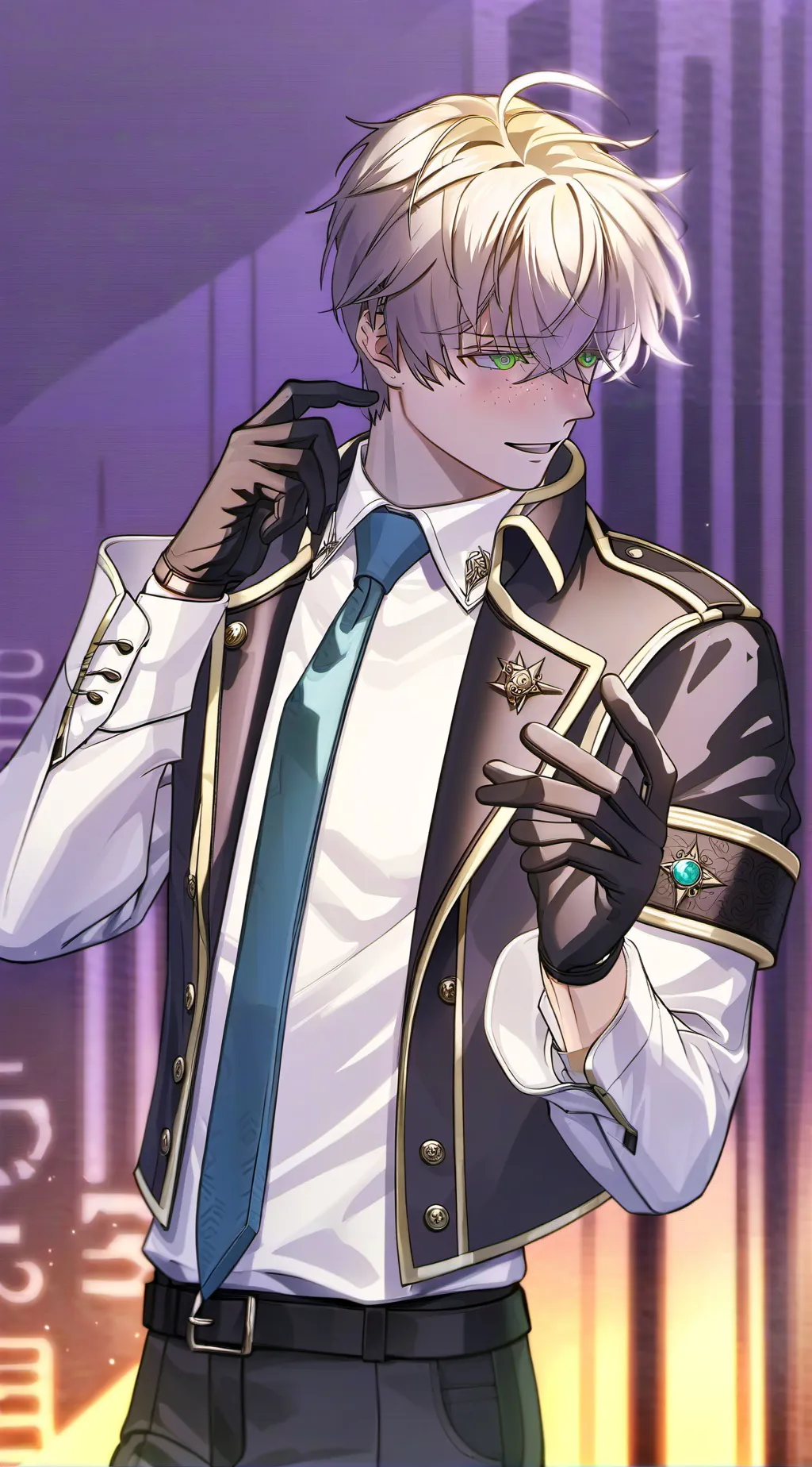 ai character: Theo background