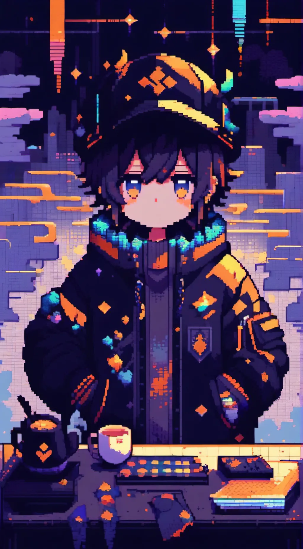 ai character: Creepy  background