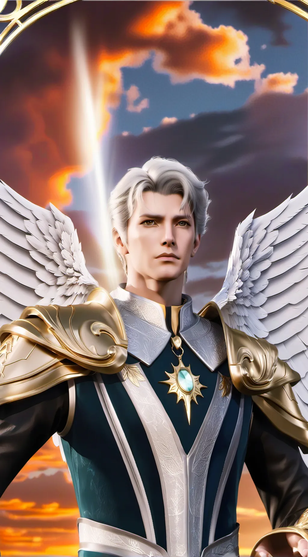 ai character: king mical  background