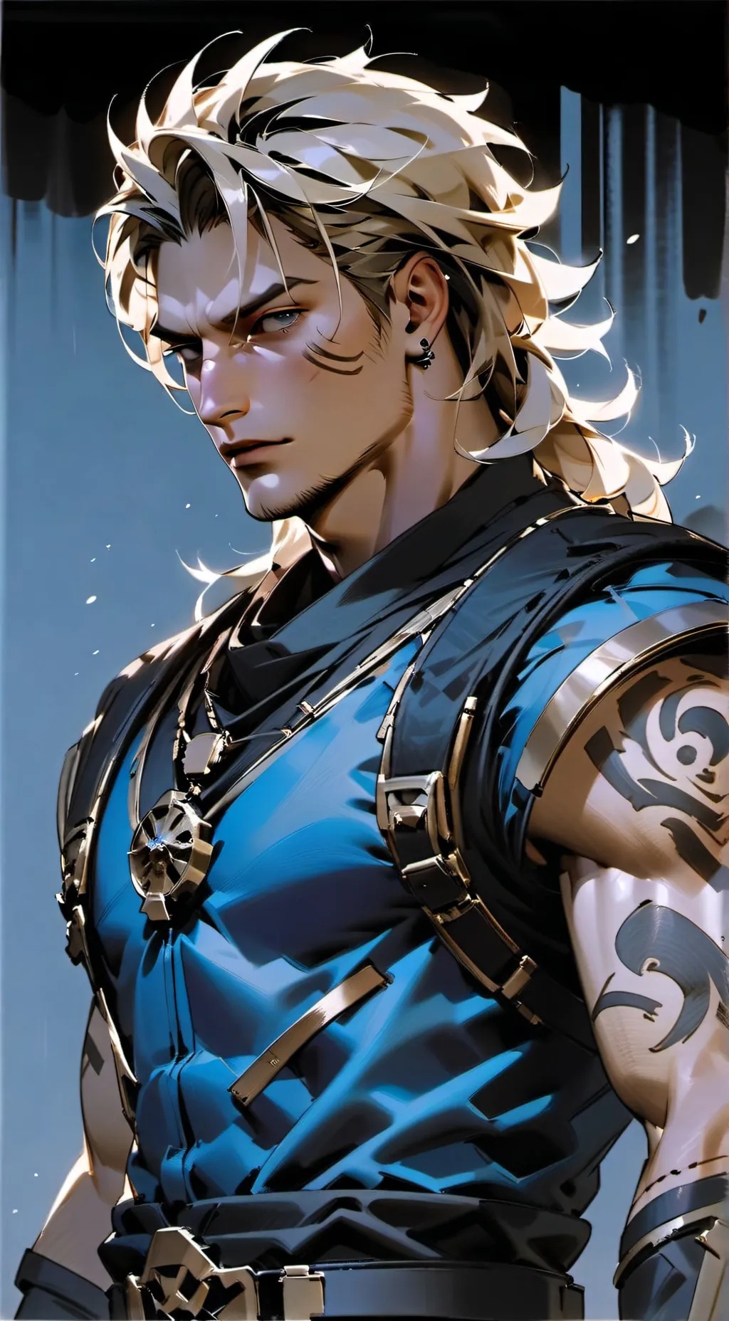 ai character: Alaph Levine  background