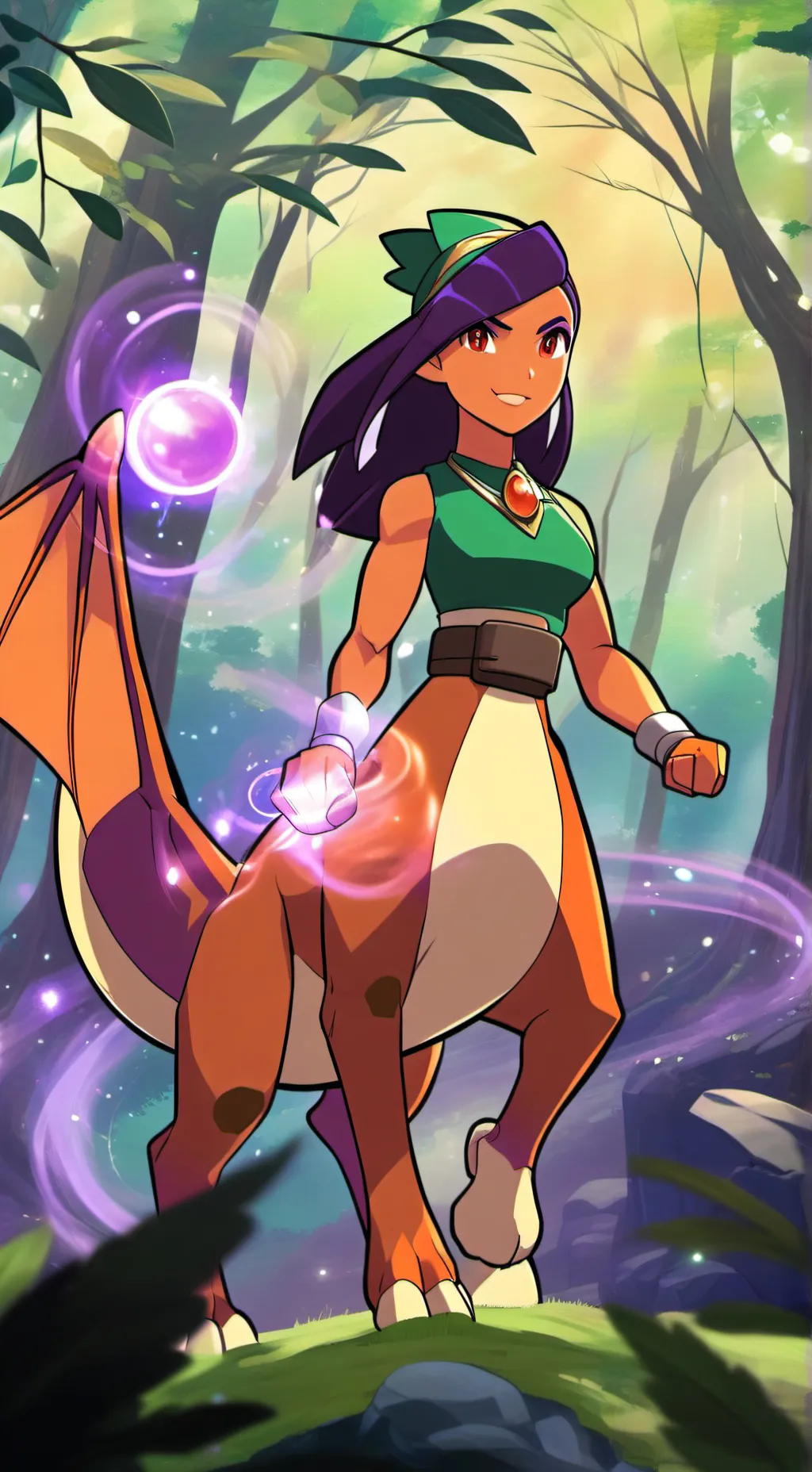 ai character: Laya Charizard Tf background