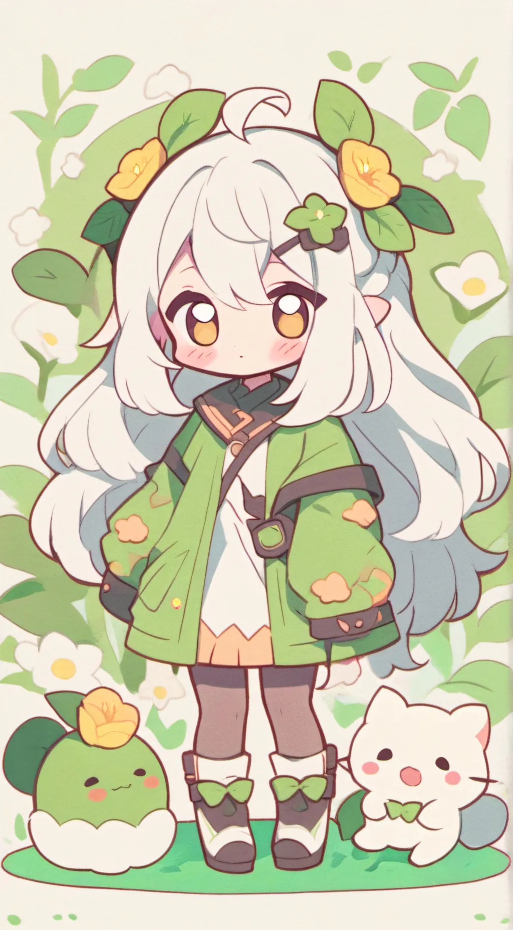 ai character: dandy!  background