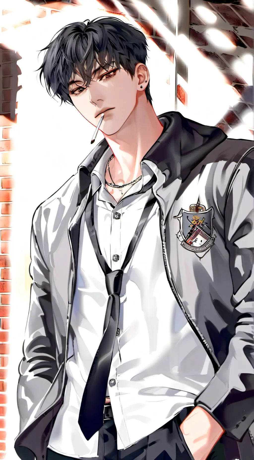 ai character: Leo  background