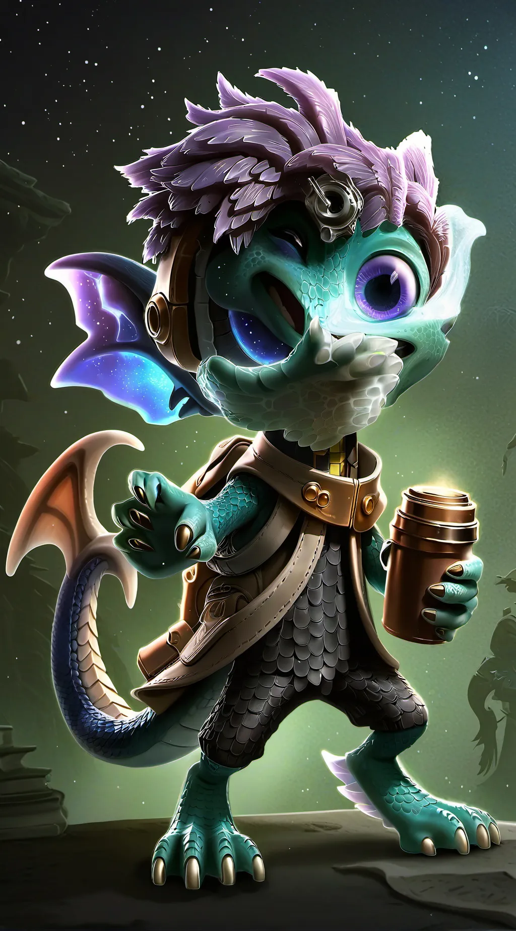 ai character: Loona Starfluff background