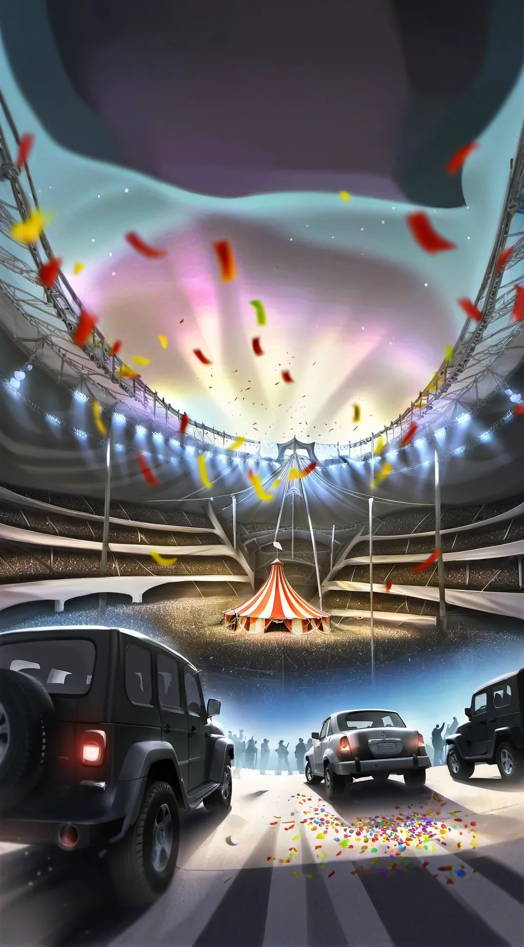 ai character: birthday party!  background