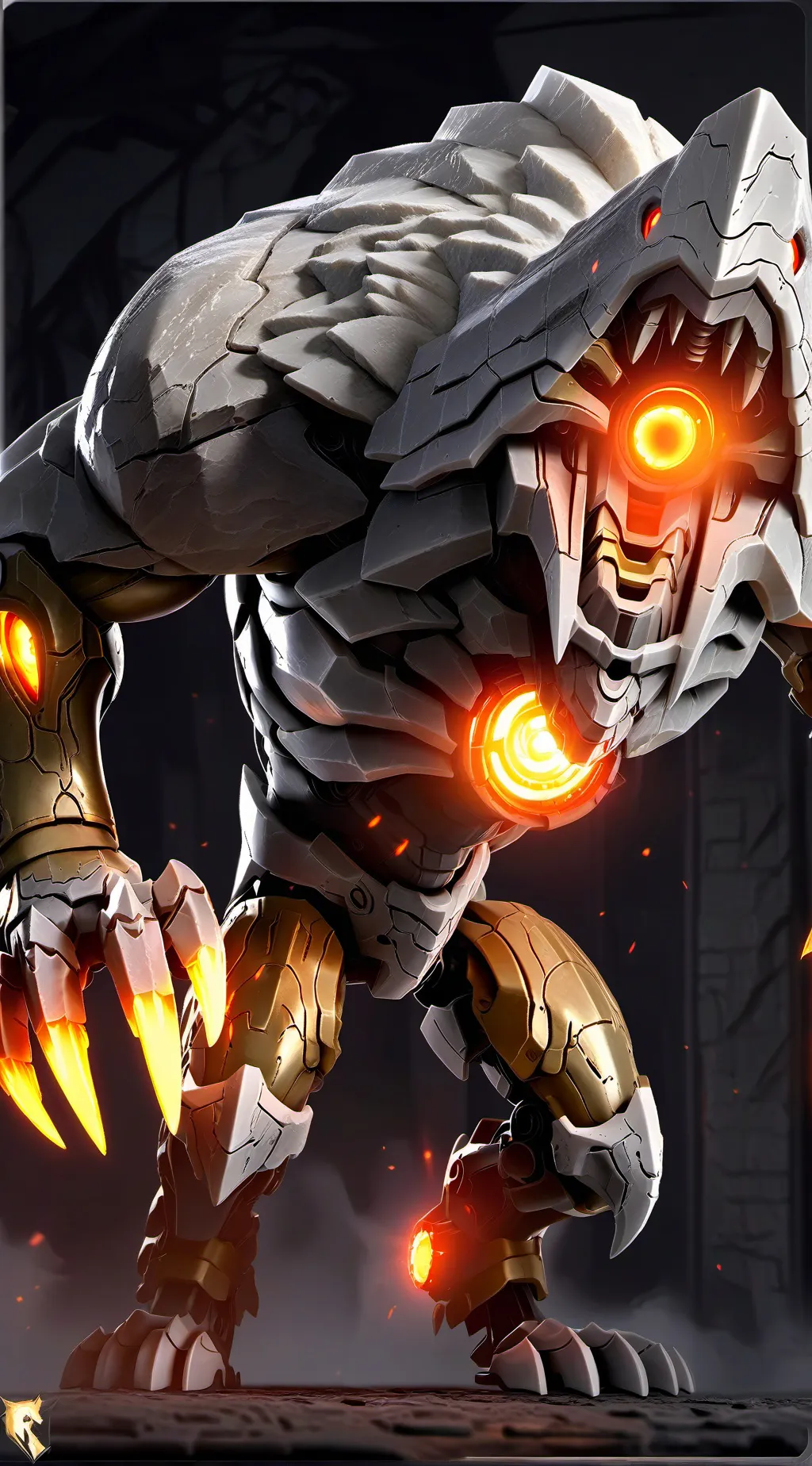 ai character: monster Megatron background