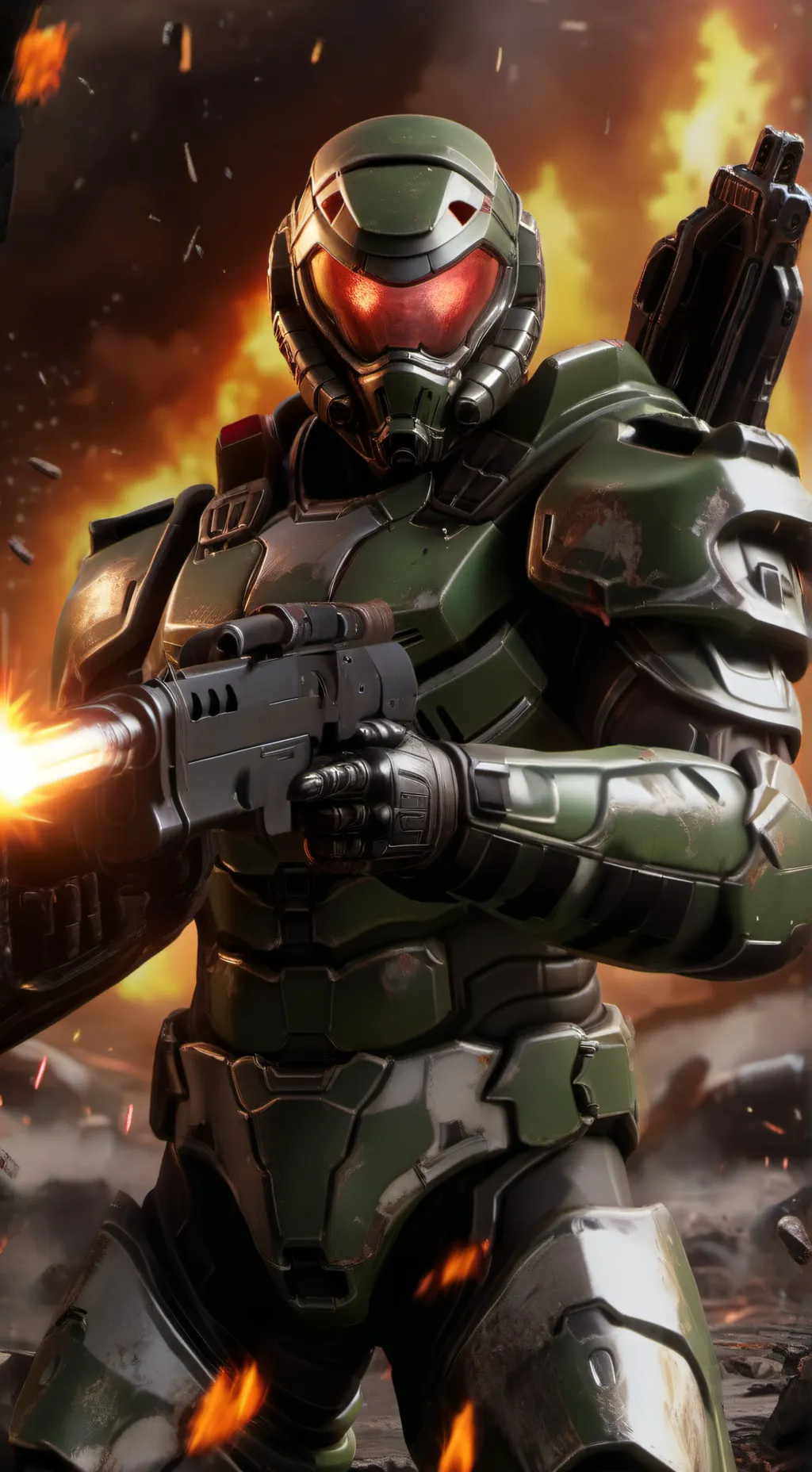 ai character: doom guy background