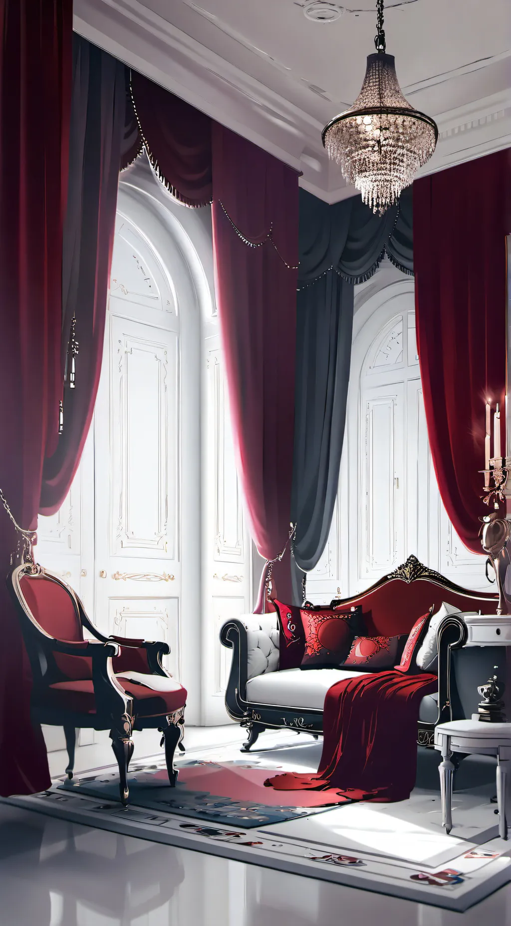 ai character: Maids Harem background