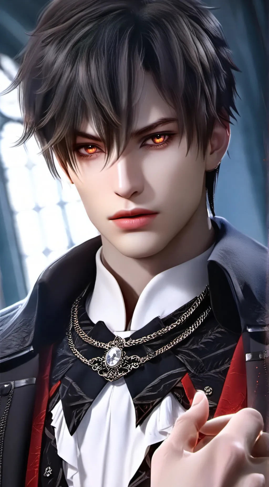 ai character: Meridas Van Hollow background