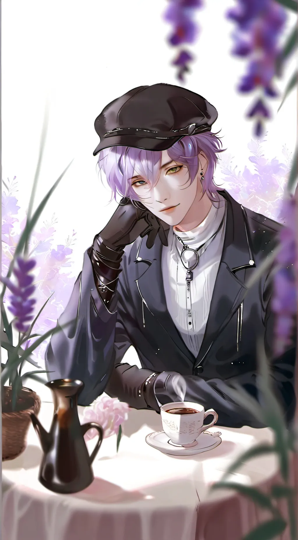 ai character: Roman ☕  background