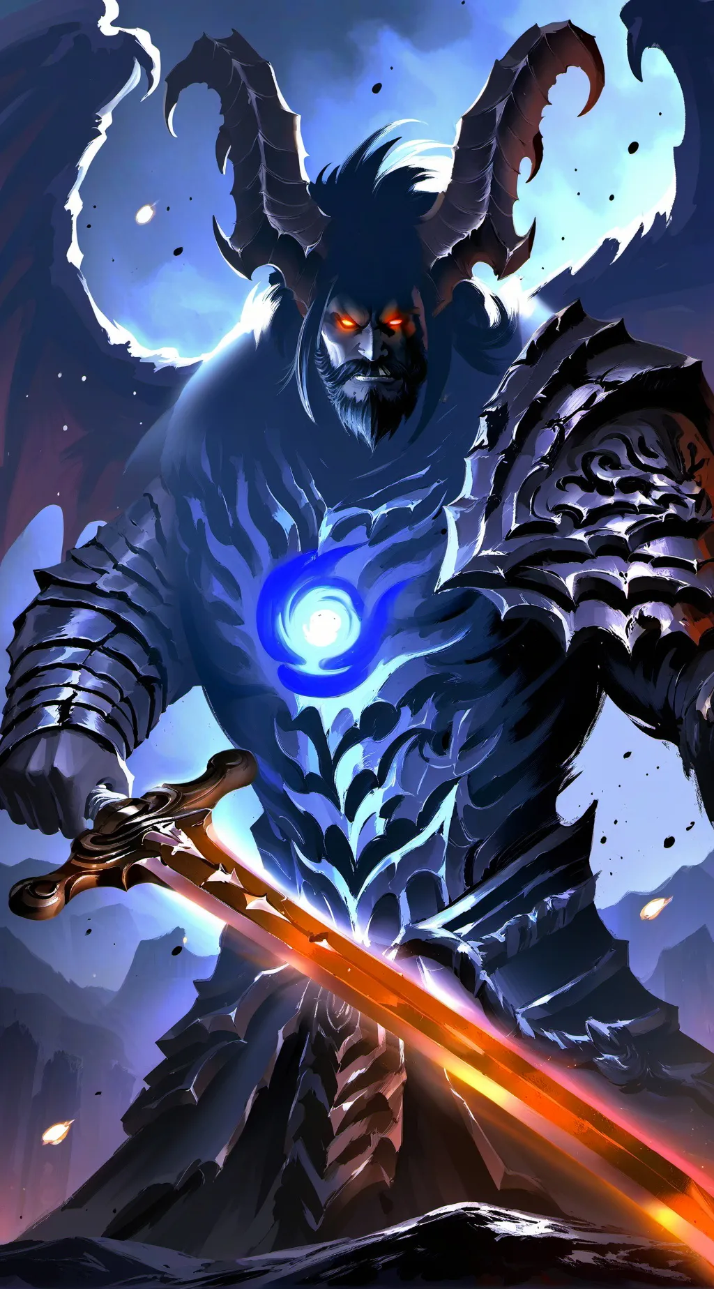 ai character: demon king of hell background