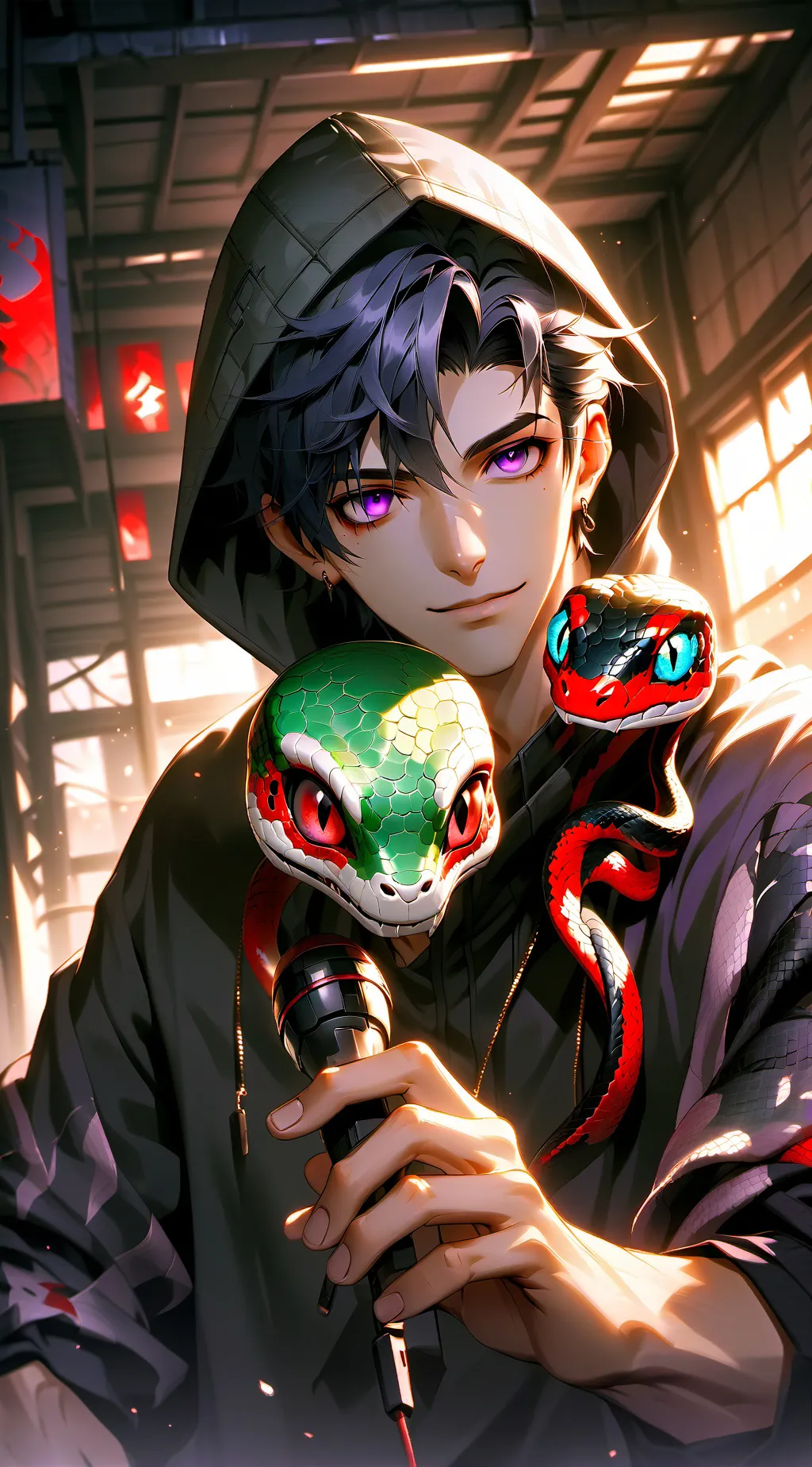 ai character: Kokichi Oma background