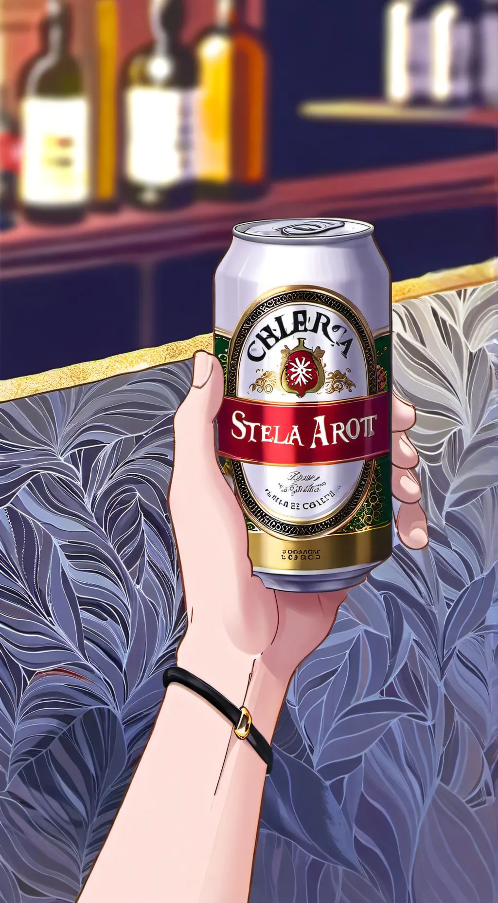 ai character: beer background