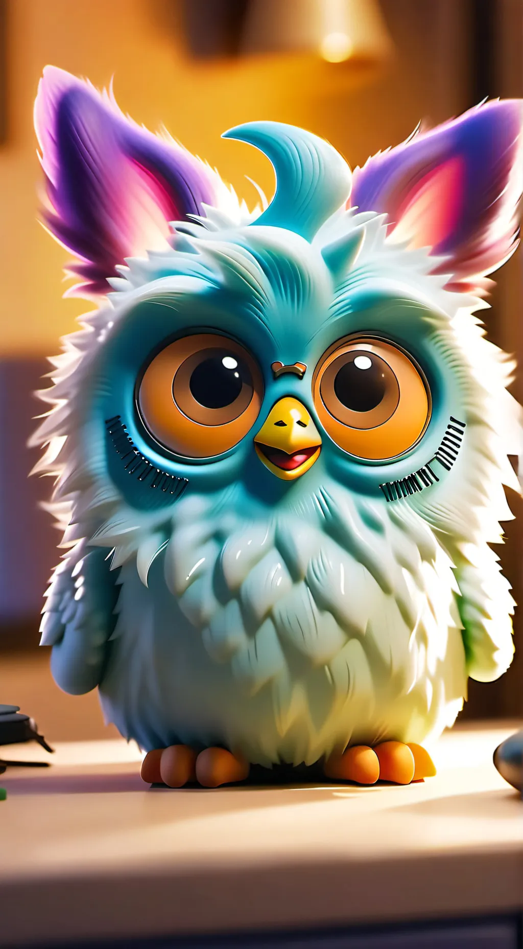 ai character: furby background